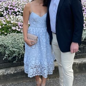 Club Monaco Blue Lace Dress